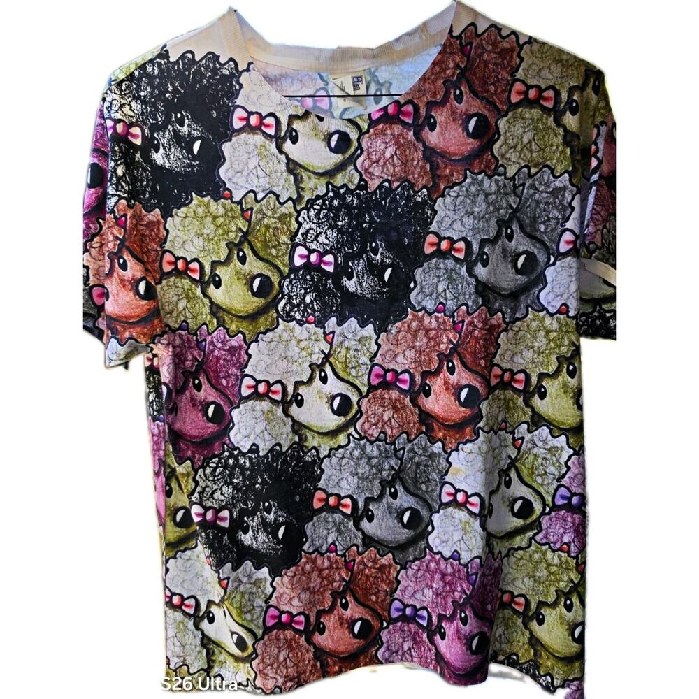 Jerzees Dri-Power Sport Unisex S Polyester Crewneck Poodle Dog Graphic Tee
